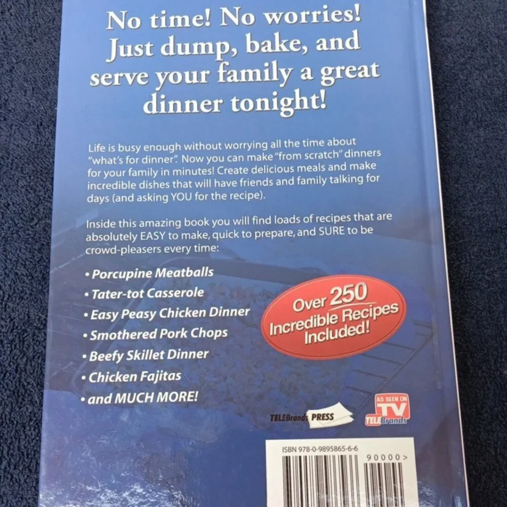 Dump Dinners: Quick and Easy Dinner Recipes by Cathy Mitchell | Hardcover 2014